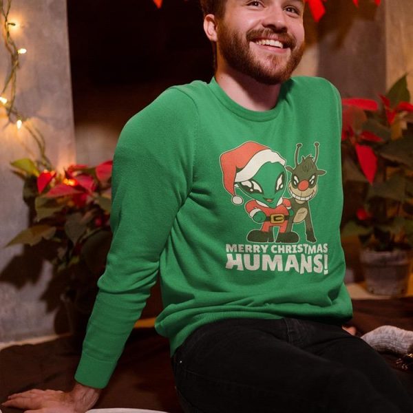 Merry Christmas Humans! Men's Apparel