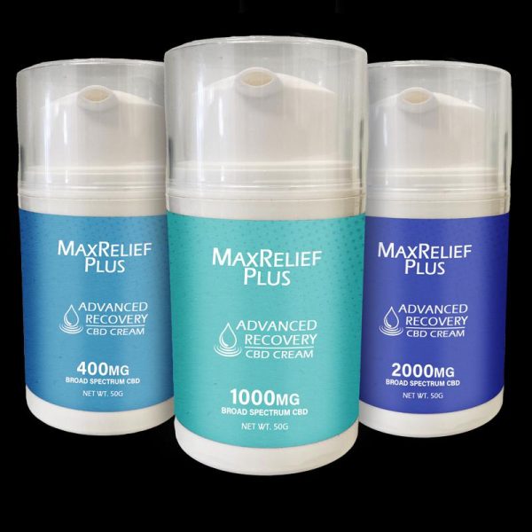 MaxRelief Plus CBD Cream For Pain | 1000mg - 2000mg